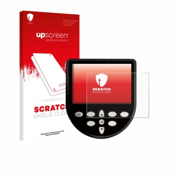 Parte frontal de un envase de producto con el logotipo de la marca upscreen. Al lado se muestra el dispositivo WaterRower Seri