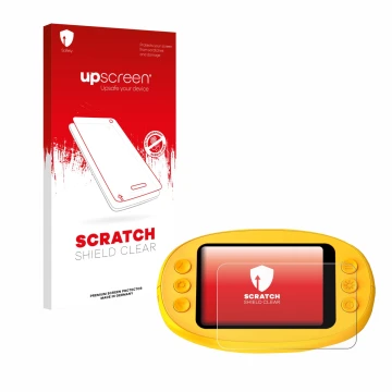 Parte frontal de un envase de producto con el logotipo de la marca upscreen. Al lado se muestra el dispositivo Ashfly inskam 3