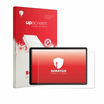 Parte frontal de un envase de producto con el logotipo de la marca upscreen. Al lado se muestra el dispositivo Whitedeer WHTG1