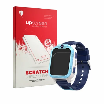 Parte frontal de un envase de producto con el logotipo de la marca upscreen. Al lado se muestra el dispositivo Iowodo Z40Pro c