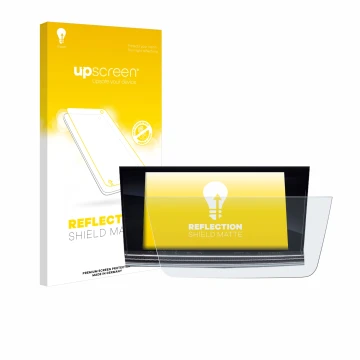 Parte frontal de un envase de producto con el logotipo de la marca upscreen. Al lado se muestra el dispositivo Opel Astra 2017