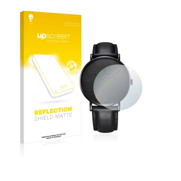 Parte frontal de un envase de producto con el logotipo de la marca upscreen. Al lado se muestra el dispositivo Alienwork IK Re