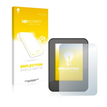 Parte frontal de un envase de producto con el logotipo de la marca upscreen. Al lado se muestra el dispositivo Neodrives neoMM