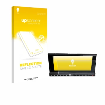 Parte frontal de un envase de producto con el logotipo de la marca upscreen. Al lado se muestra el dispositivo DS 7 Crossback 