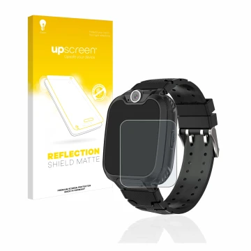 Parte frontal de un envase de producto con el logotipo de la marca upscreen. Al lado se muestra el dispositivo Pthtechus G-612