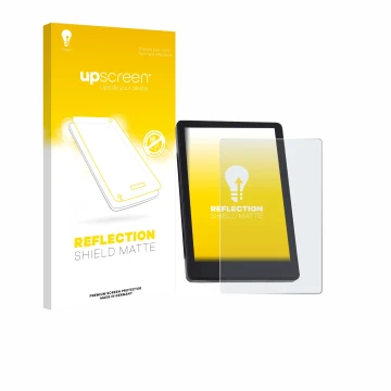 Parte frontal de un envase de producto con el logotipo de la marca upscreen. Al lado se muestra el dispositivo BMZ DS103 con s