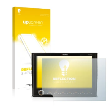 Parte frontal de un envase de producto con el logotipo de la marca upscreen. Al lado se muestra el dispositivo Fiat Ducato III