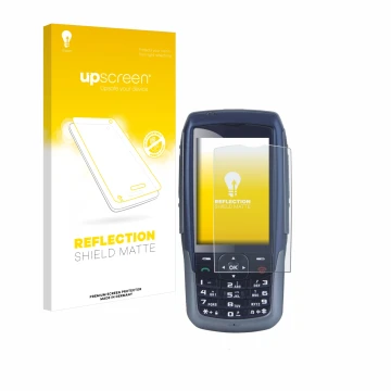 Parte frontal de un envase de producto con el logotipo de la marca upscreen. Al lado se muestra el dispositivo Malux SED GPH-6