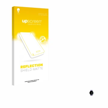 Parte frontal de un envase de producto con el logotipo de la marca upscreen. Al lado se muestra el dispositivo Samsung Galaxy 