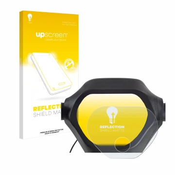 Parte frontal de un envase de producto con el logotipo de la marca upscreen. Al lado se muestra el dispositivo Epowerfun ePF-2