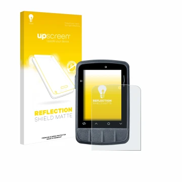 Parte frontal de un envase de producto con el logotipo de la marca upscreen. Al lado se muestra el dispositivo Giant Dash M200