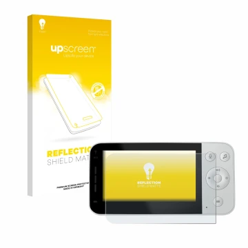 Parte frontal de un envase de producto con el logotipo de la marca upscreen. Al lado se muestra el dispositivo Philips Avent C