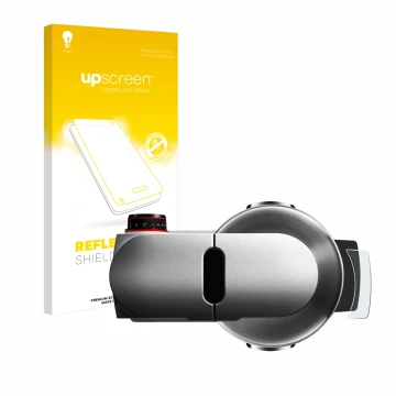 Parte frontal de un envase de producto con el logotipo de la marca upscreen. Al lado se muestra el dispositivo Bosch MUM Serie