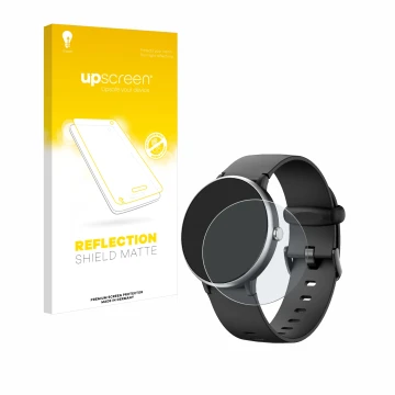 Parte frontal de un envase de producto con el logotipo de la marca upscreen. Al lado se muestra el dispositivo DIGEEHOT H39r c