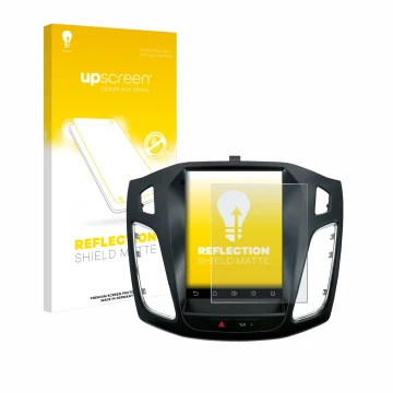 Parte frontal de un envase de producto con el logotipo de la marca upscreen. Al lado se muestra el dispositivo Isudar Ford/Foc
