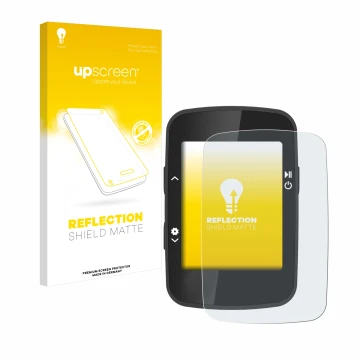 Parte frontal de un envase de producto con el logotipo de la marca upscreen. Al lado se muestra el dispositivo CooSpo BC26 con