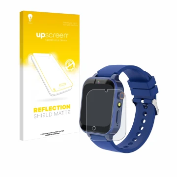 Parte frontal de un envase de producto con el logotipo de la marca upscreen. Al lado se muestra el dispositivo Yedasah D07 con
