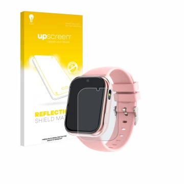 Parte frontal de un envase de producto con el logotipo de la marca upscreen. Al lado se muestra el dispositivo Igreeman X53 1.