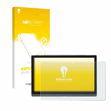 Parte frontal de un envase de producto con el logotipo de la marca upscreen. Al lado se muestra el dispositivo Mesawo MES-B1 1