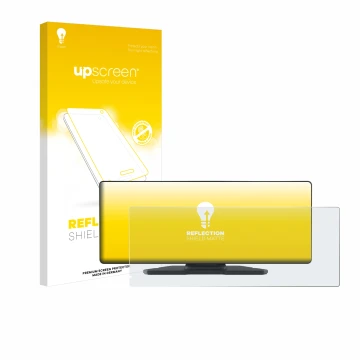 Parte frontal de un envase de producto con el logotipo de la marca upscreen. Al lado se muestra el dispositivo Carpuride W903 