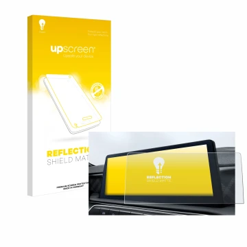 Parte frontal de un envase de producto con el logotipo de la marca upscreen. Al lado se muestra el dispositivo MG3 Hybrid Hybr