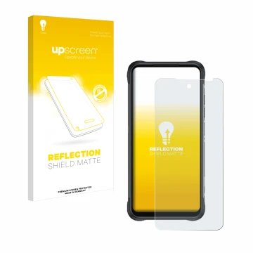 Parte frontal de un envase de producto con el logotipo de la marca upscreen. Al lado se muestra el dispositivo GlobeXplorer GP