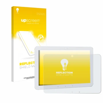 Parte frontal de un envase de producto con el logotipo de la marca upscreen. Al lado se muestra el dispositivo Amazon Echo Hub