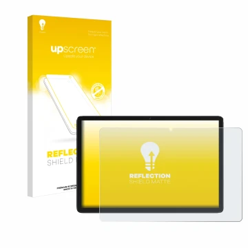 Parte frontal de un envase de producto con el logotipo de la marca upscreen. Al lado se muestra el dispositivo Feonal D106 10.