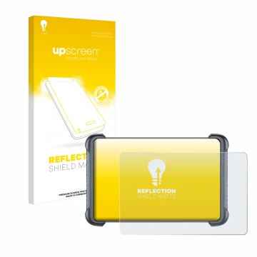 Parte frontal de un envase de producto con el logotipo de la marca upscreen. Al lado se muestra el dispositivo Thinkcar Thinks