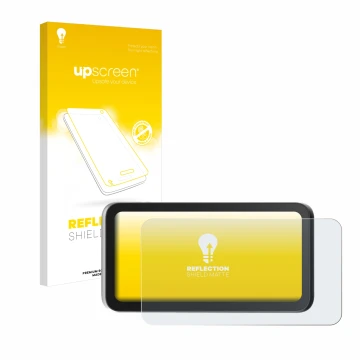 Parte frontal de un envase de producto con el logotipo de la marca upscreen. Al lado se muestra el dispositivo Einstar VEGA co