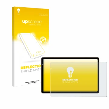 Parte frontal de un envase de producto con el logotipo de la marca upscreen. Al lado se muestra el dispositivo Biegedy B22 10