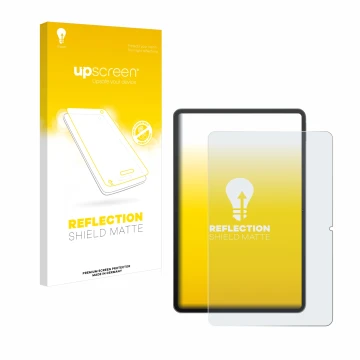 Parte frontal de un envase de producto con el logotipo de la marca upscreen. Al lado se muestra el dispositivo Redmagic Nova G