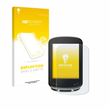 Parte frontal de un envase de producto con el logotipo de la marca upscreen. Al lado se muestra el dispositivo Magene C506 SE 