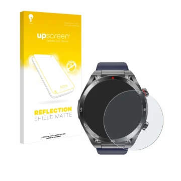 Parte frontal de un envase de producto con el logotipo de la marca upscreen. Al lado se muestra el dispositivo Kardena Care On