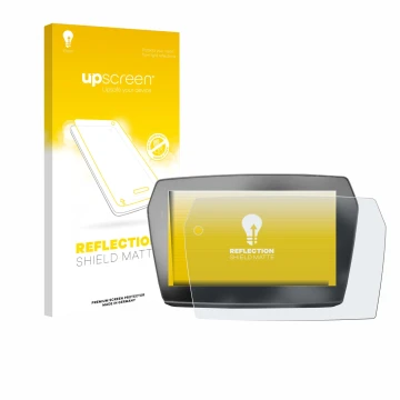 Parte frontal de un envase de producto con el logotipo de la marca upscreen. Al lado se muestra el dispositivo Voge 525DSX 202