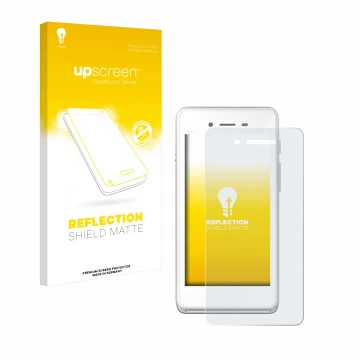 Parte frontal de un envase de producto con el logotipo de la marca upscreen. Al lado se muestra el dispositivo Pax A50 wallee 