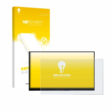 Parte frontal de un envase de producto con el logotipo de la marca upscreen. Al lado se muestra el dispositivo Verbatim PMT-15