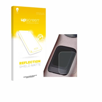 Parte frontal de un envase de producto con el logotipo de la marca upscreen. Al lado se muestra el dispositivo Specialized Tur