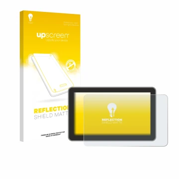 Parte frontal de un envase de producto con el logotipo de la marca upscreen. Al lado se muestra el dispositivo Bambu Lab H2D c