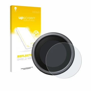 Parte frontal de un envase de producto con el logotipo de la marca upscreen. Al lado se muestra el dispositivo Honda CL500 con