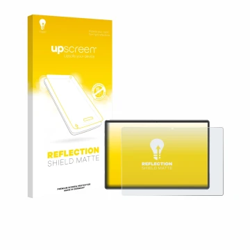 Parte frontal de un envase de producto con el logotipo de la marca upscreen. Al lado se muestra el dispositivo Xgody P60 Pro c