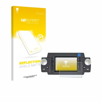 Parte frontal de un envase de producto con el logotipo de la marca upscreen. Al lado se muestra el dispositivo ESU Ecos 50220 