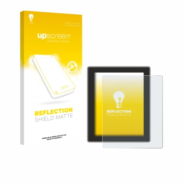 Parte frontal de un envase de producto con el logotipo de la marca upscreen. Al lado se muestra el dispositivo Peterson Strobo