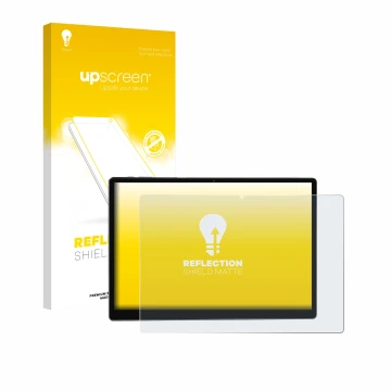 Parte frontal de un envase de producto con el logotipo de la marca upscreen. Al lado se muestra el dispositivo BEYNIVAN T181-E