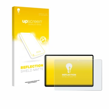 Parte frontal de un envase de producto con el logotipo de la marca upscreen. Al lado se muestra el dispositivo Black Shark Pad