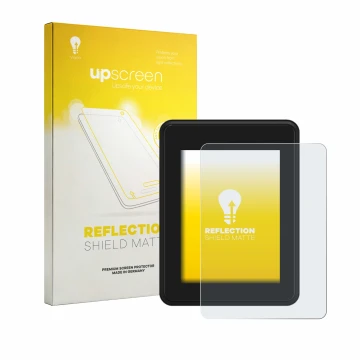 Parte frontal de un envase de producto con el logotipo de la marca upscreen. Al lado se muestra el dispositivo Neodrives simpl