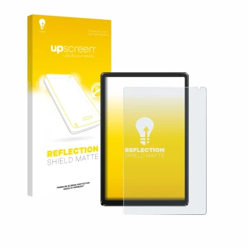 Parte frontal de un envase de producto con el logotipo de la marca upscreen. Al lado se muestra el dispositivo Whitedeer WHEC1