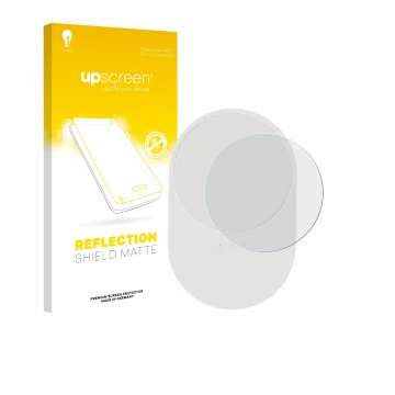 Parte frontal de un envase de producto con el logotipo de la marca upscreen. Al lado se muestra el dispositivo Ikea Bilresa co