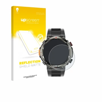 Parte frontal de un envase de producto con el logotipo de la marca upscreen. Al lado se muestra el dispositivo Iowodo W50 Pro 