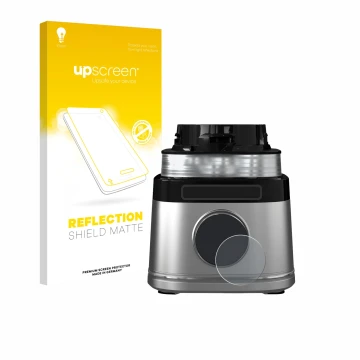 Parte frontal de un envase de producto con el logotipo de la marca upscreen. Al lado se muestra el dispositivo Ninja Detect Po